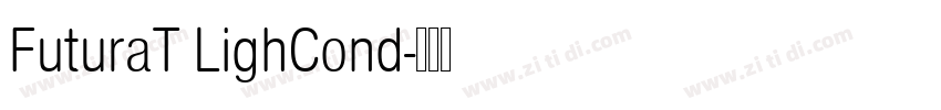 FuturaT LighCond字体转换